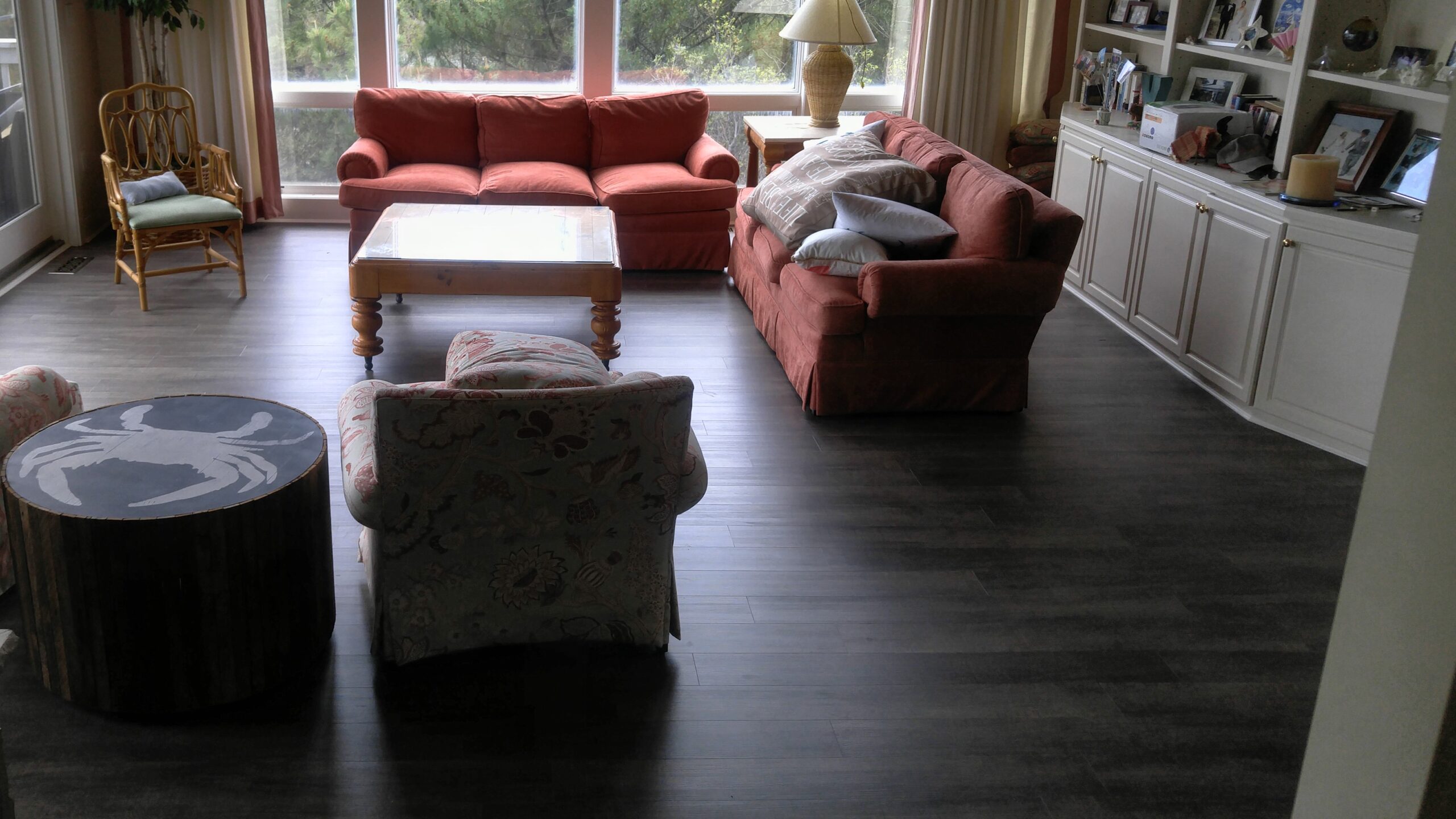 Vinyl Plank Living room Savana rd. Lewes DE After
