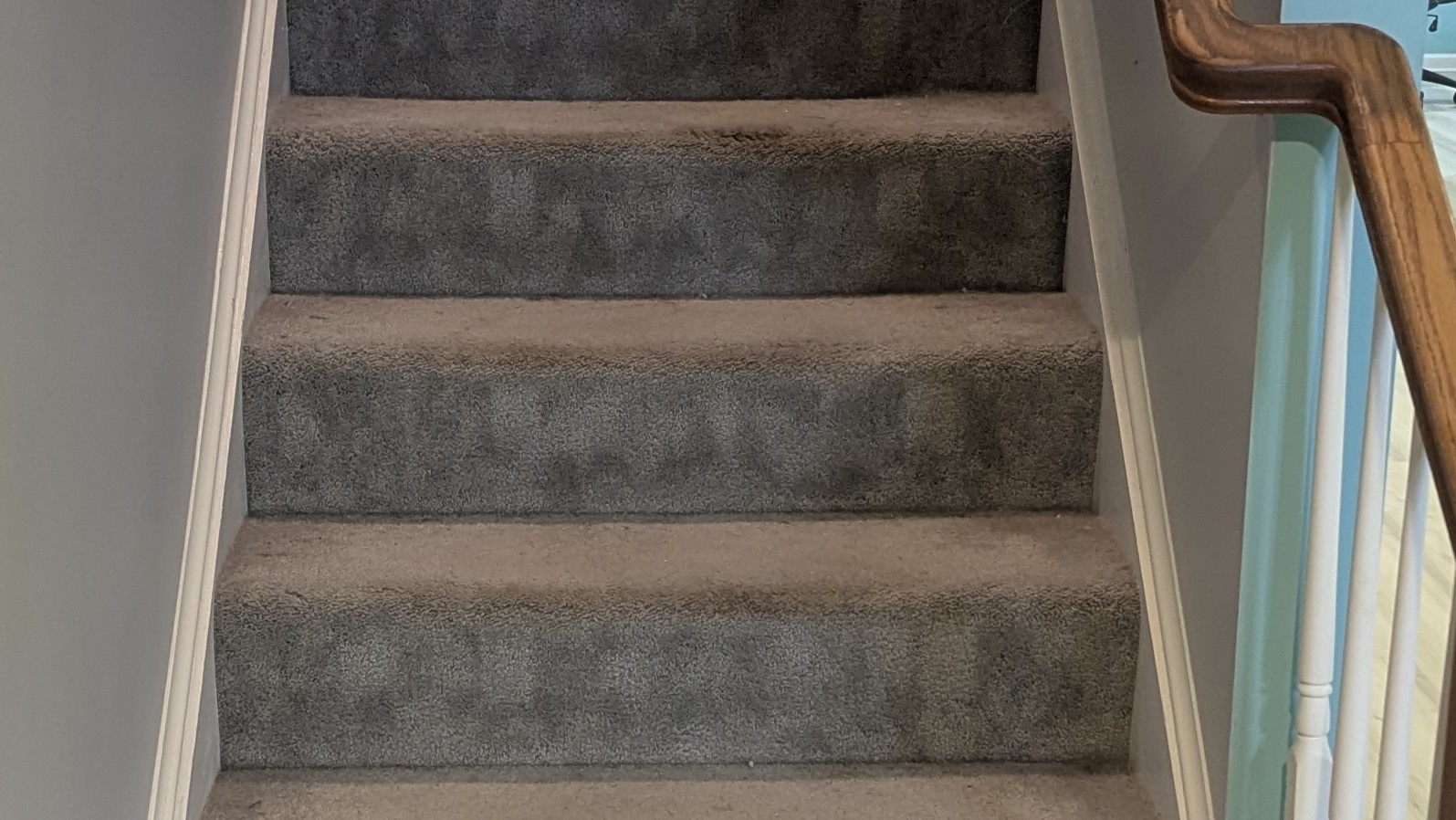 Carpet on steps Harbeson DE Before